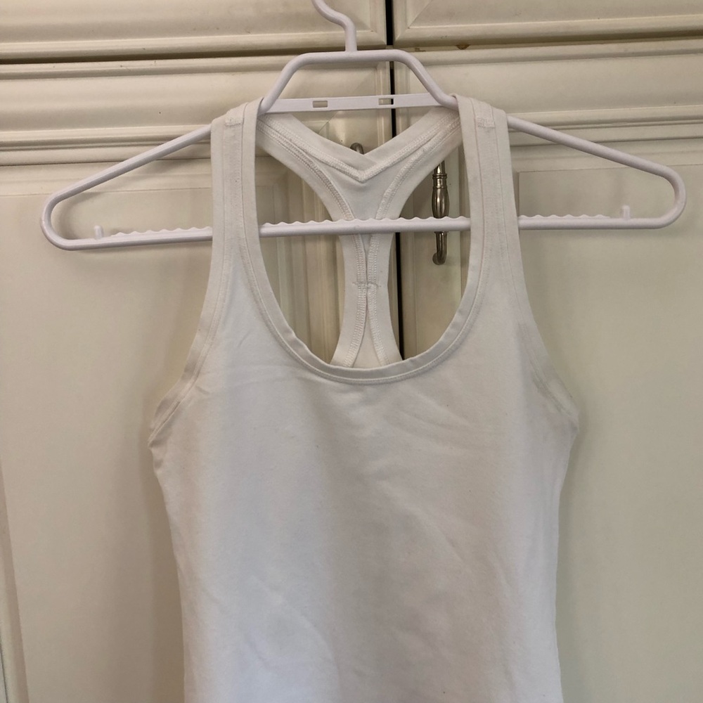 lululemon athletica White Racerback Tank Top - Picture 2 of 7